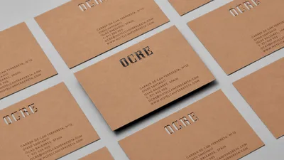 10 Mucho Ocre Restaurant Business Cards