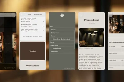 Antara website mockups