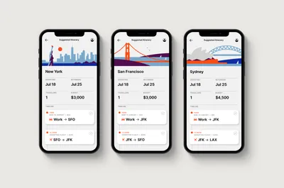 Mucho Deem Etta UI Trip Cards