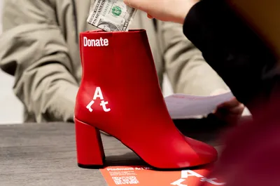 Mucho Piedmont Art Walk Donate Shoe