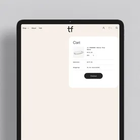 Mucho Tina Frey Website i Pad Portrait Cart