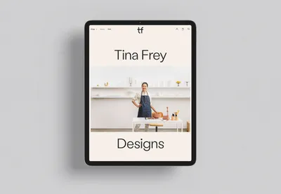 Mucho Tina Frey Website i Pad Portrait About 01