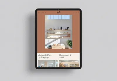 Mucho Tina Frey Website i Pad Portrait Visit