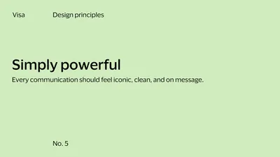 Visa Design Principles 05